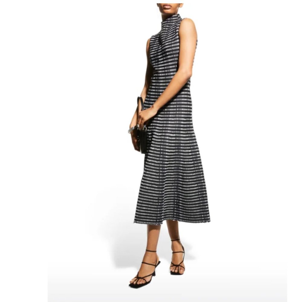Sold! NWT Hot sale, Women Party Dress, ST. JOHN Sleeveless Float Knit Midi …